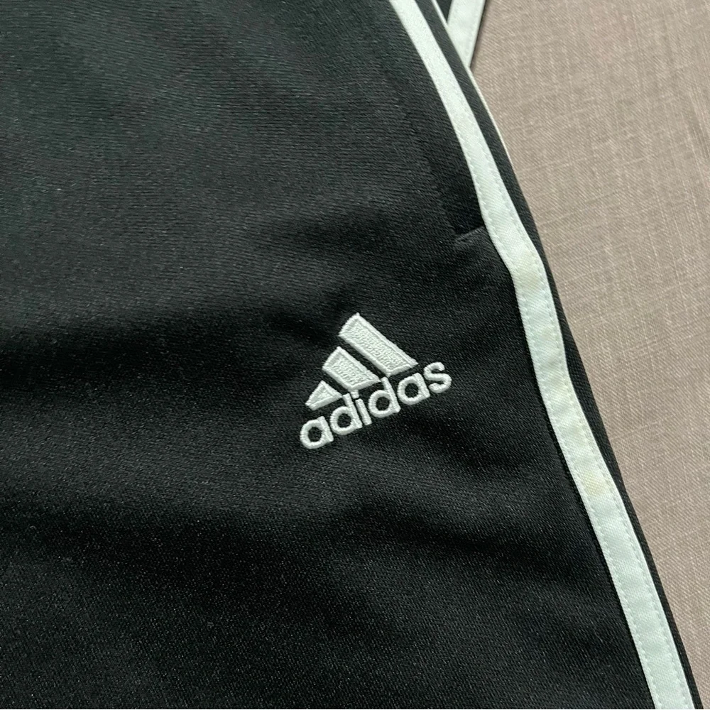 Adidas Three Stripe Unisex Size XXL Black White Track Pants Athletic Streetwear